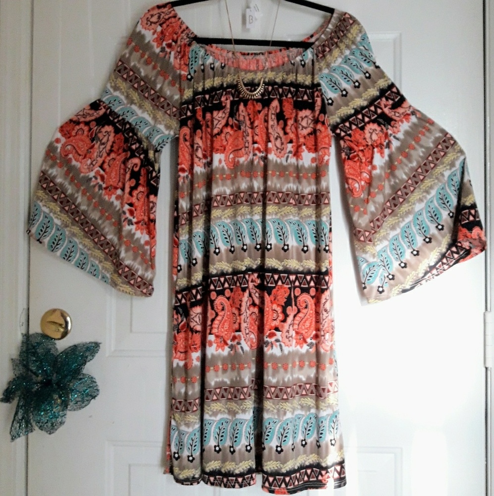 Paisley Shift Dress